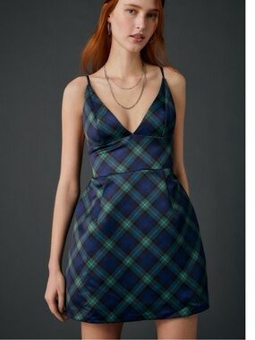 Fit & Flare Satin Dress